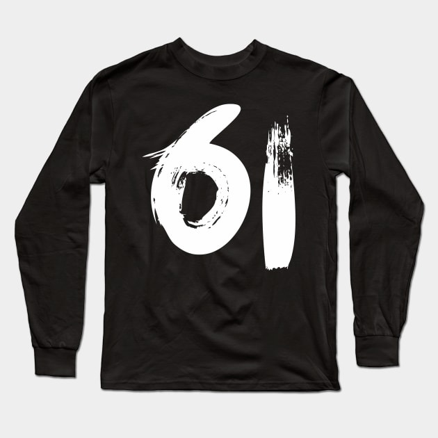 Number 61 Long Sleeve T-Shirt by Erena Samohai